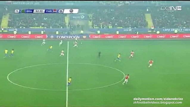 Firmino Fantastic Skills - Brazil v. Paraguay 27.06.2015