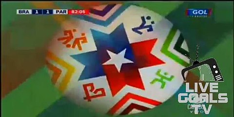 Dani Alves Amazing Free kick Chance Brazil 1-1 Paraguay