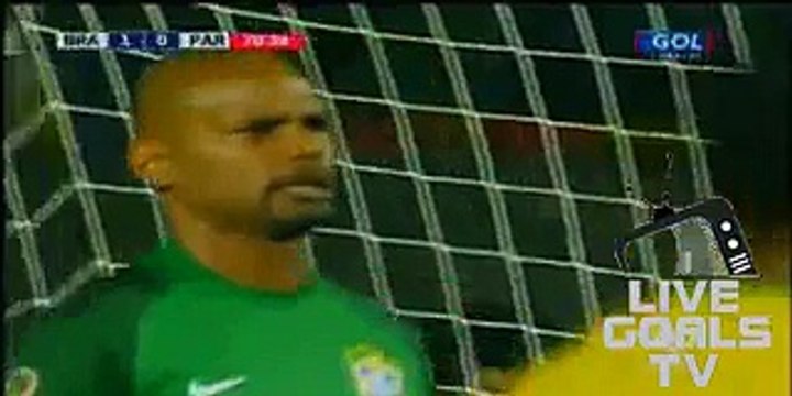 Derlis Gonzalez Penalty Kick Goal | Brazil 1-1 Paraguay 27.06.2015 Copa America