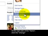 How to Change your Name in Facebook