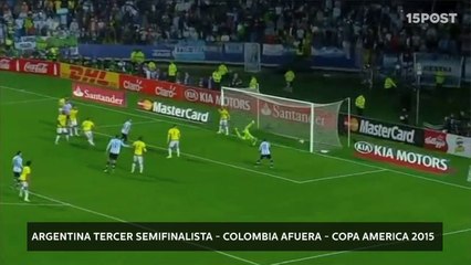 Argentina tercer semifinalista - Colombia fuera - Copa América 2015