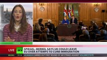 Off EU go! Merkel says UK could exit Union over immigration policy