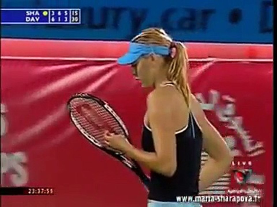 Sharapova vs Davenport Dubai Last Game