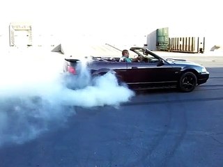 02 Mustang GT Convertible Burnout & Donuts...George