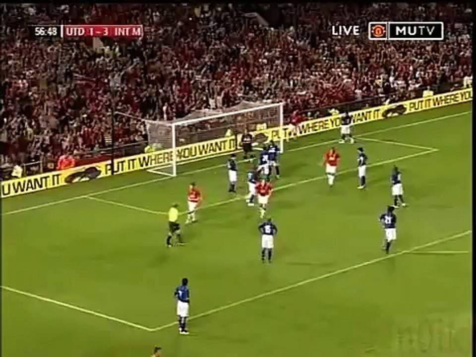 Manchester United vs Inter Milan 2-3 Adriano (og)