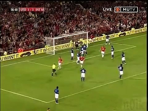 Manchester United vs Inter Milan 2-3 Adriano (og)