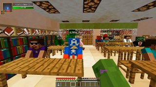 Minecraft School   IRON MAN SAVES THE SCHOOL!