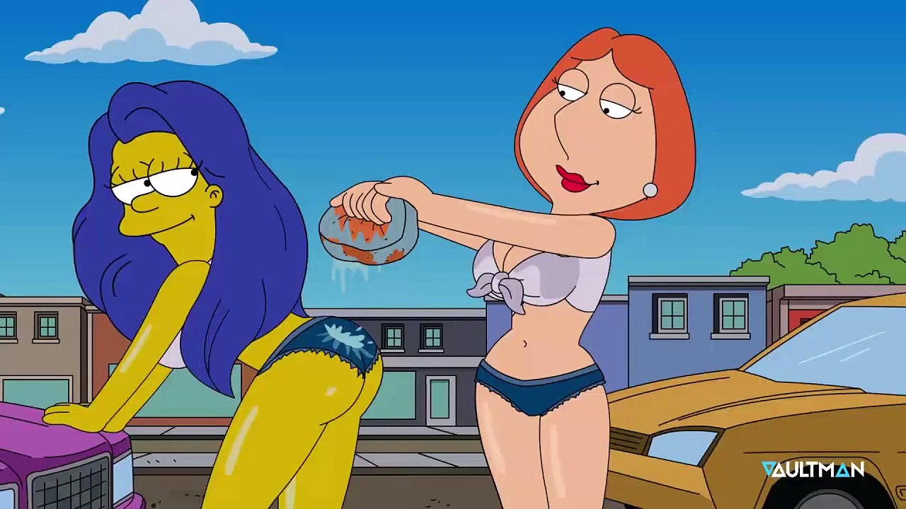 REMAKE Carwash Scene - Lois Griffin  Marge Simpson