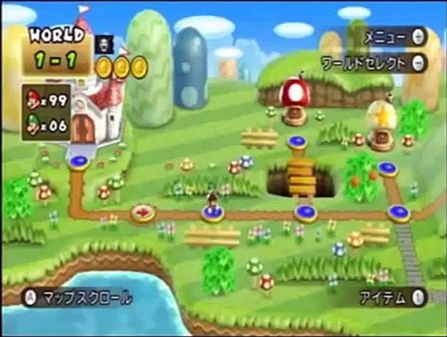 Newスーパーマリオブラザーズwii マリオが消えるバグ Video Dailymotion
