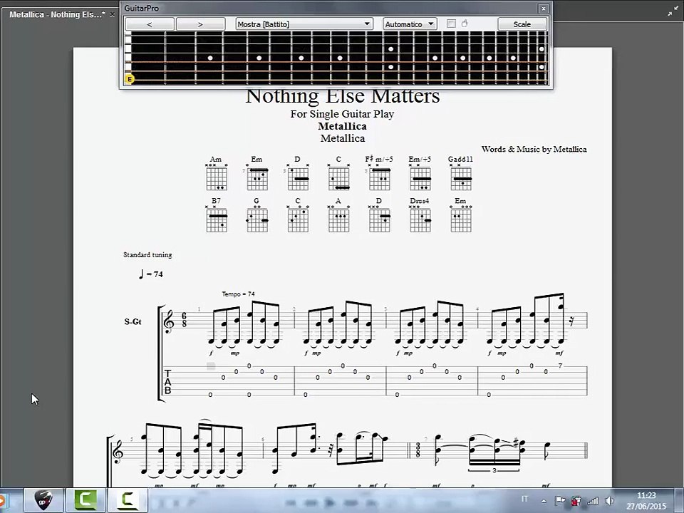 Guitar Pro TAB - Metallica - Nothing Else Matters