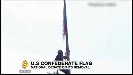 Activists arrested in US for removing Confederate flag