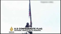Activists arrested in US for removing Confederate flag