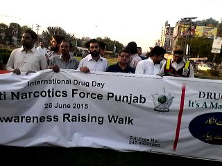 Drug Free Pakistan Anti Drug Day 26 June Lahore