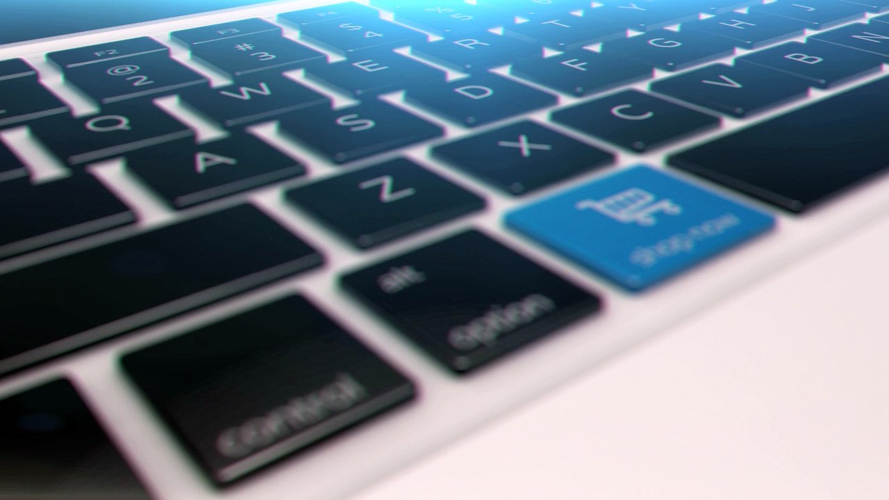 After Effects Commerce Keyboard Logo Reveal / Intro