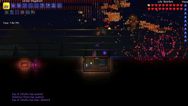 Terraria vanity playthrough One-arm skeletron!