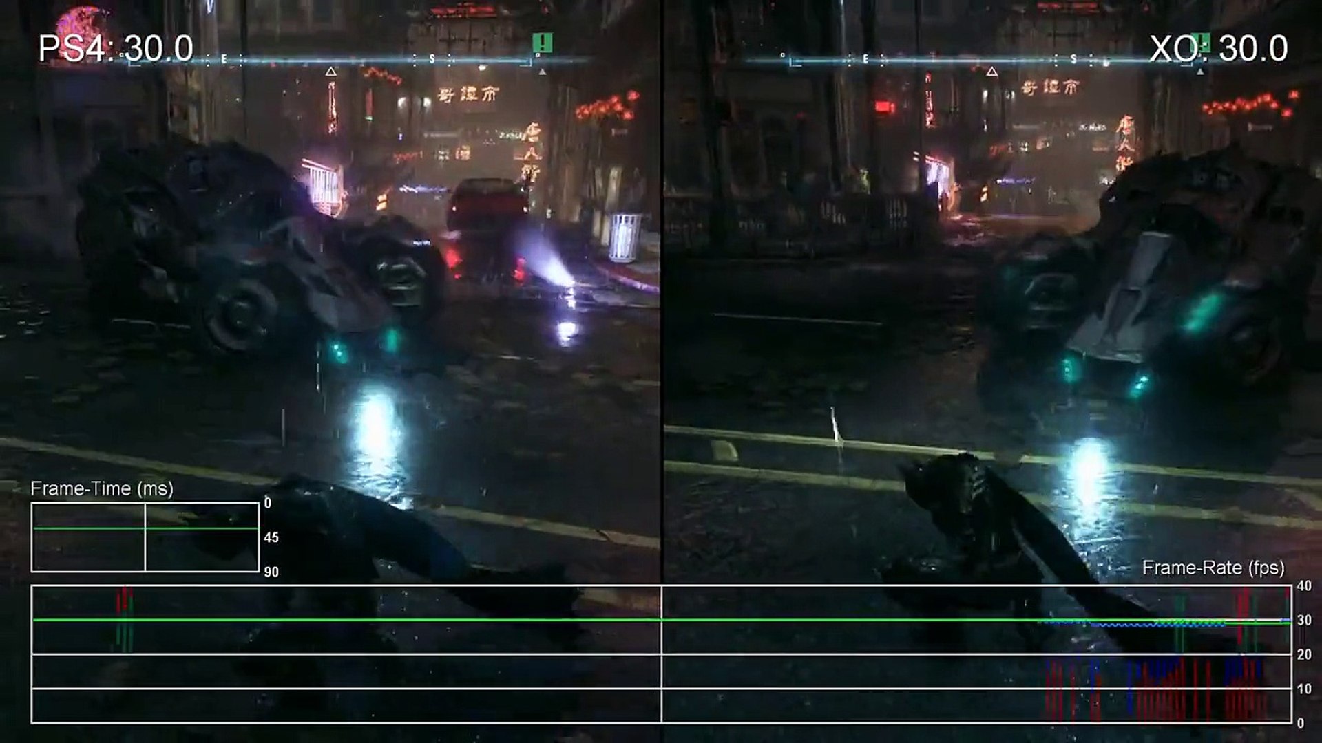 Batman Arkham Knight PS4 vs Xbox One Frame-Rate Test - video Dailymotion