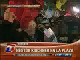 Nestor Kirchner en la Plaza de mayo - 14 de junio de 2008