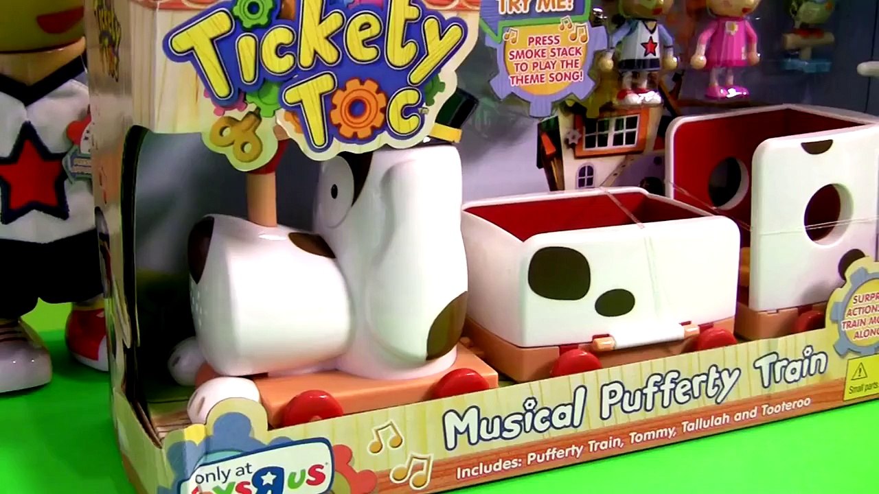 Tickety Toc Musical Pufferty Train Toy with Tommy and Tallulah See-Saw Unboxing by ToysCollector