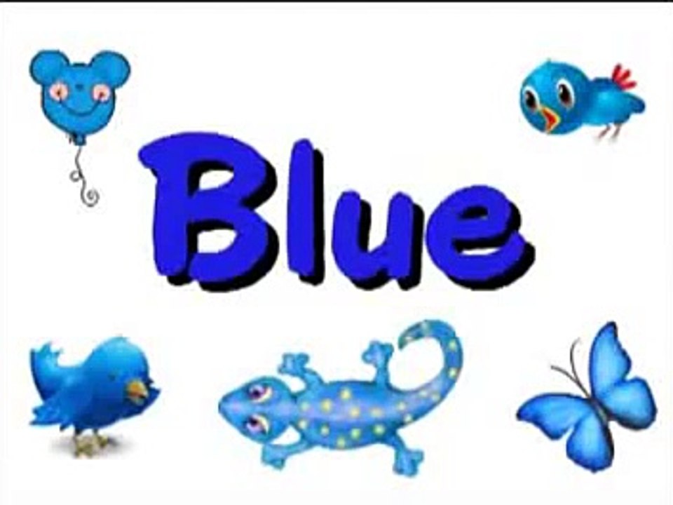Color B-L-U-E blue song - Kindergarten