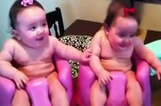Funny Baby Video Twin babies laughing, crying, and then laughing again