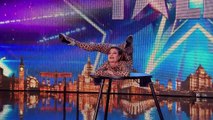Magdalena bends over backwards for the Judges Audition Week 1 Britains Got Talent 2015