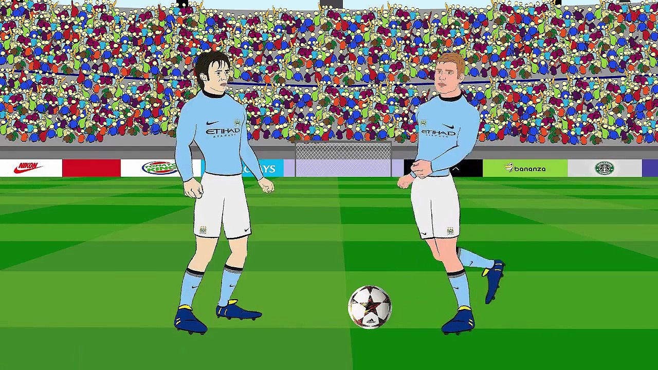 liverpool vs manchester city 2015 goals 2 1 || funny cartoon || HD