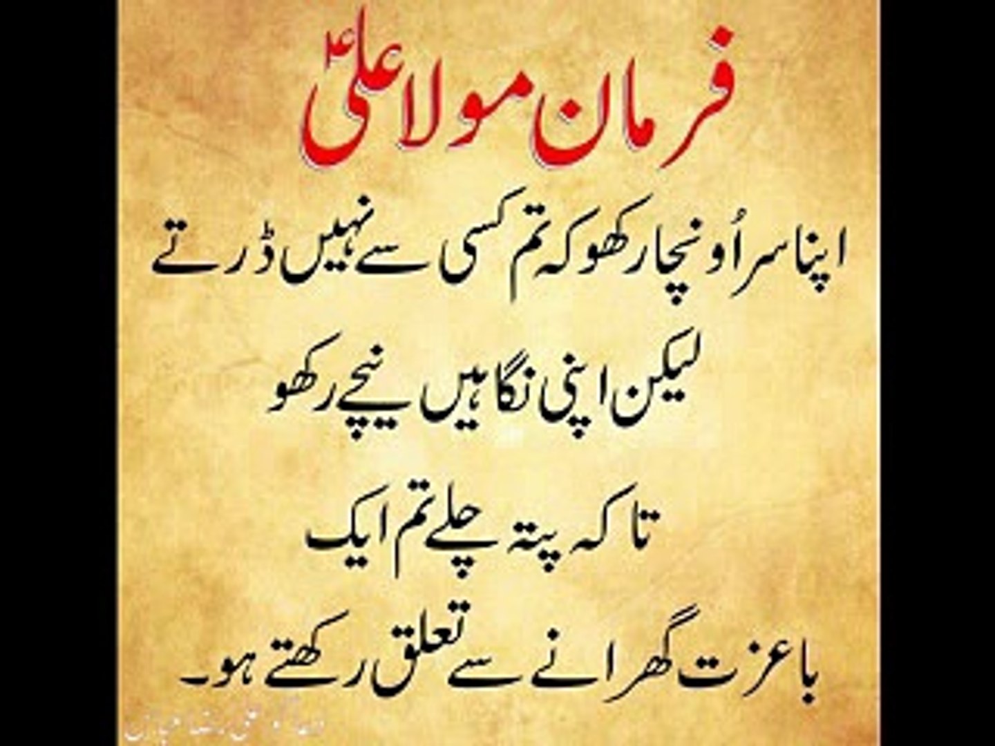 Hazrat Ali Quotes In Urdu