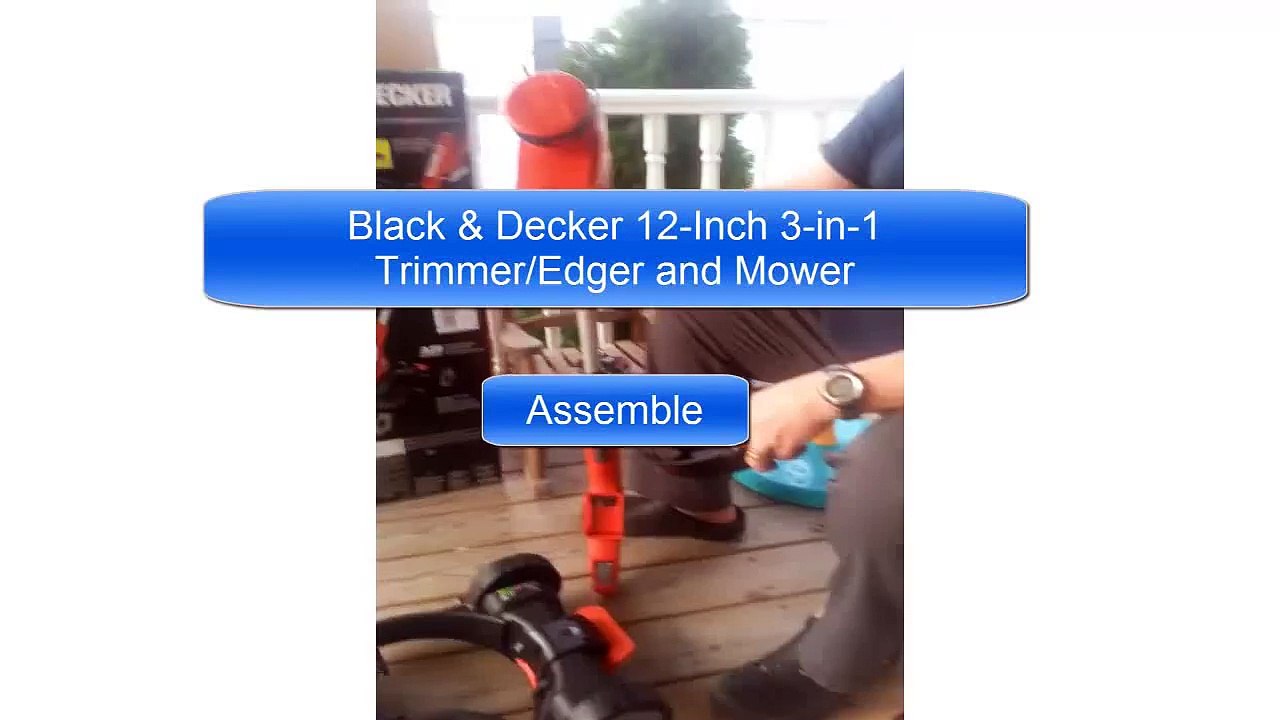 Black & Decker MTC220 Max Cordless Lithium-Ion 3-in-1 Trimmer/Edger & Mower, Orange/ Black