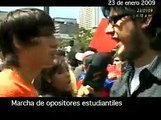 Venezuela Estudiantes Universitarios marchan en favor del NO por una Venezuela LIBRE y CUBRIDA