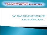 SAP ABAP Online Training |Free Demos for Beginners|Online Tutorial-low price