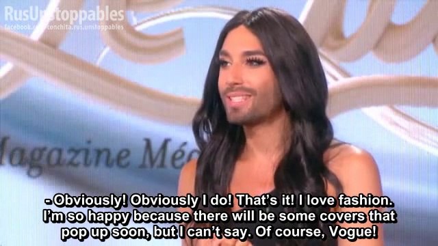 Conchita Wurst (Le Tube, CANAL, 20.06.2015) english subtitles