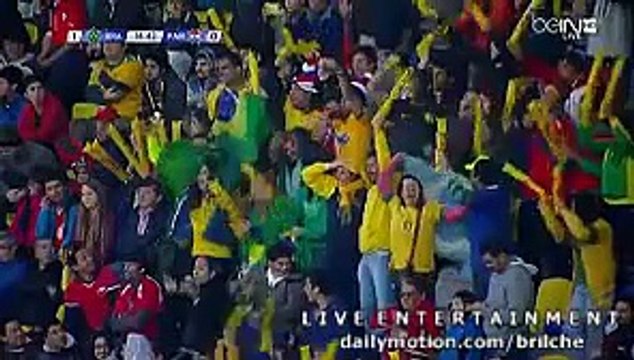 Brasil Fantastic Action & Robinho Goal - Brazil vs Paraguay 1-0 Copa America 27-06-2015