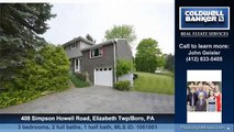 Homes for sale 408 Simpson Howell Road Elizabeth Twp/Boro PA 15037 Coldwell Banker Real Estate Servi