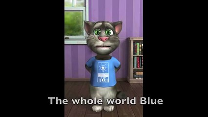 Talking Tom Sings Light It Up Blue for Autism Speaks!