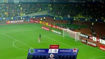 RESUMEN COMPLETO (Penales) Brazil vs Paraguay 1-1  (3-4) 27.06.2015 Cuartos de Final Copa América 2015