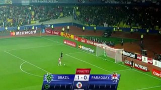 FULL Penalty Shootout  Brazil vs Paraguay 1-1  (3-4) 27/06/2015 Quarter Finals Copa América 2015