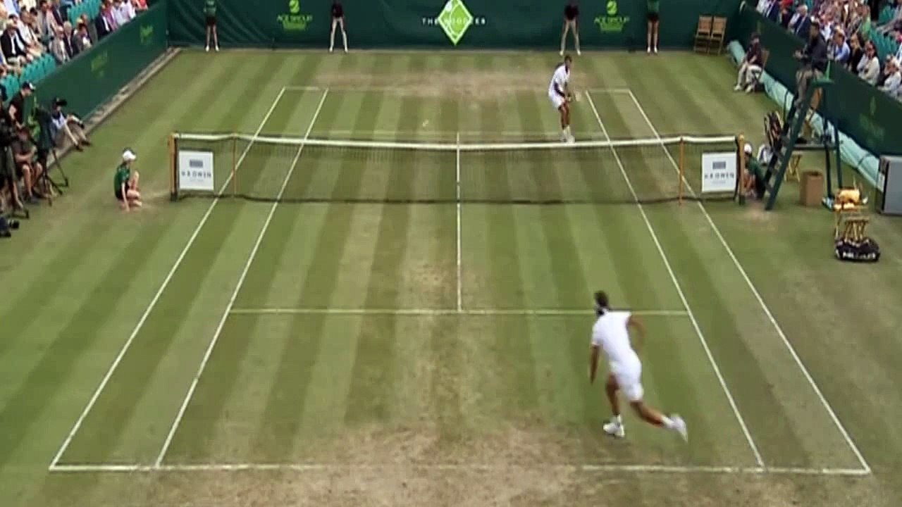 Rafael Nadal Fantasic Rally Point vs Robin Haase 2015