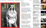 Beyonce on Time Magazine's 100 Most Influential People Issue Cover
