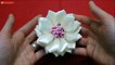Diy kanzashi flower,wedding hair accessoire,Easy kanzashi flower tutorial
