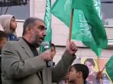 war in gaza ,كلمة الشيخ كمال خطيب في مظاهرة التضامن مع غزة في قرية كفركنا