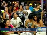 Colombia es el país más feliz del mundo, según encuesta