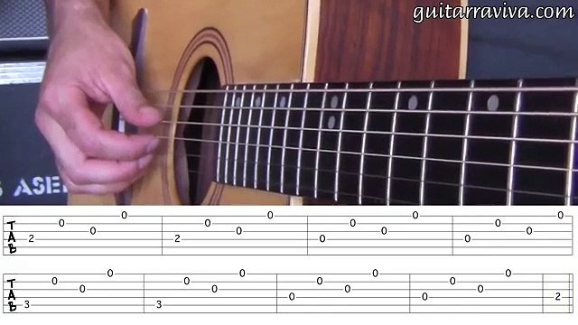 FP 04 - ARPEGIOS LECCION GUITARRA FACIL PRINCIPIANTES APRENDIZ FINGERPICKING leer tablaturas tabs