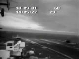 Grumman C 2 Greyhound Fails Landing on  USS Nimitz Supercarrier