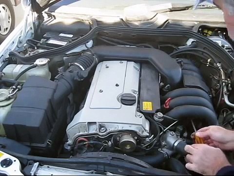 1994 Mercedes E320 Engine Wiring Harness Replacement (W124 chassis, M104 engine)