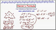 Heron's Formula for the Area of a Triangle (TANTON Mathematics)
