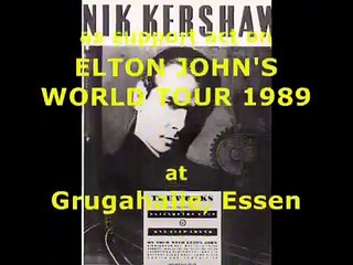 Nik Kershaw [slideshow] live in Essen, Germany, 1989 (Elton John Tour)