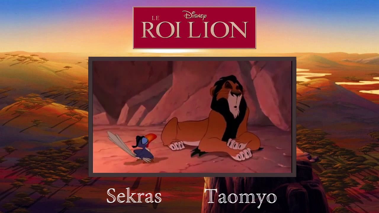 //CollabFANDUB// - Scar Mufasa & Zazu ! LE ROI LION !