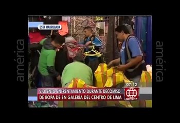 Cercado: decomiso en galería de Av. Grau causó enfrentamientos