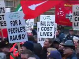 RMT: Network Rail workers lobby MPs over job cuts (27.1.10)