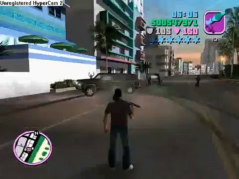 GTA - Vice City - 6 stars with bike no cheats used